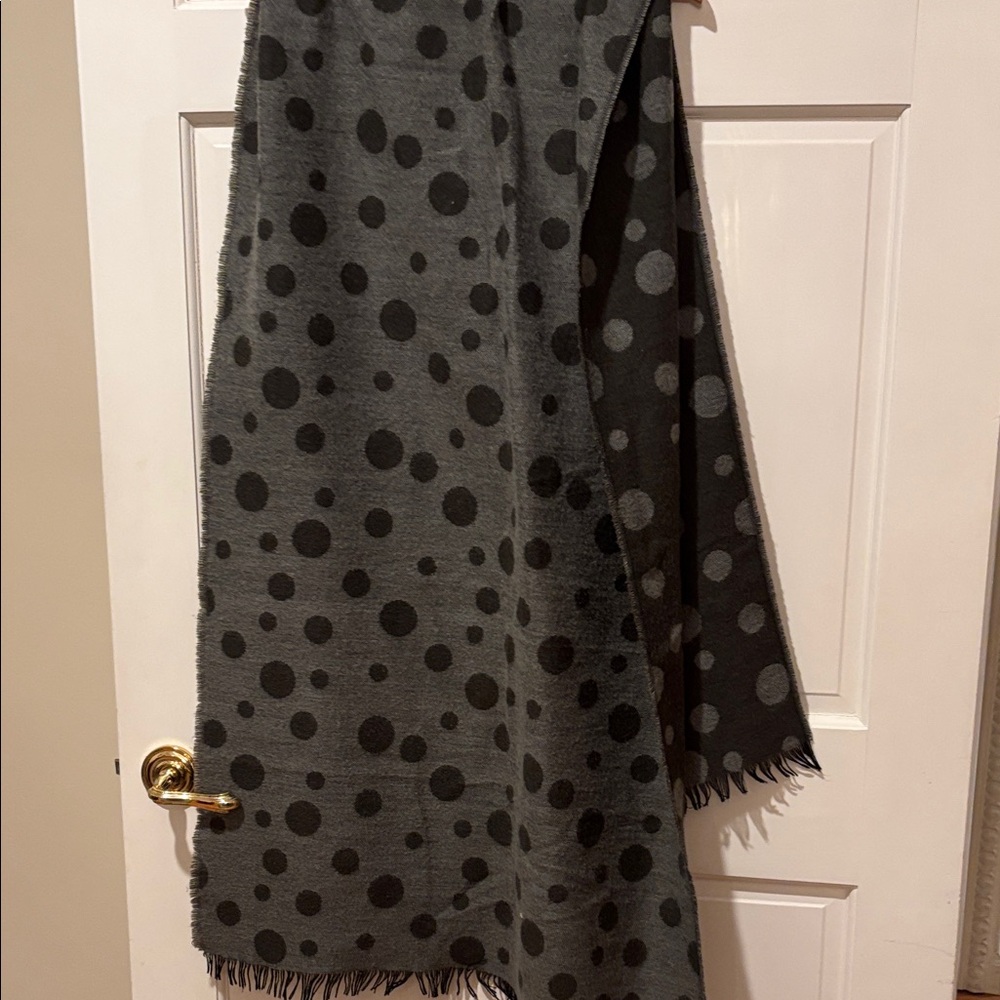 Polka Dot Gray Scarf